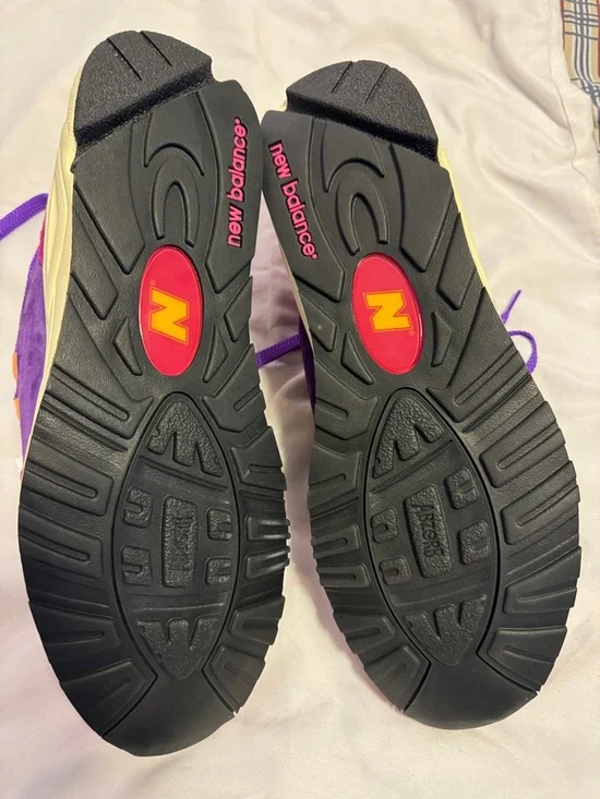 Mens 12 New Balance 990 py3 Teddy Santis Purple & yellow Running Sneakers NWT - Picture 6 of 7